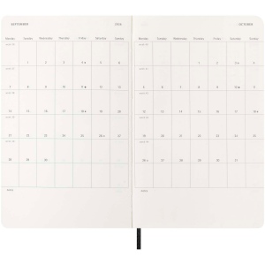 Agenda L quotidien 12 mois Moleskine à couverture souple 7
