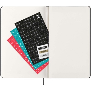 Agenda L vertical 12 mois Moleskine à couverture rigide 6
