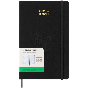 Agenda L hebdomadaire non daté Moleskine à couverture rigide 4