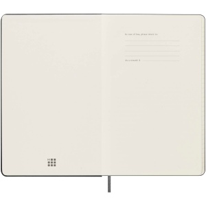 Agenda L hebdomadaire non daté Moleskine à couverture rigide 6