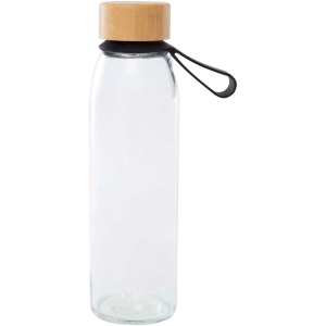 Bouteille d'eau en verre Porto de 500 ml avec poignée en silicone et couvercle en bambou 7