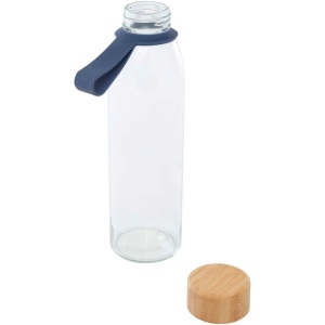 Bouteille d'eau en verre Porto de 500 ml avec poignée en silicone et couvercle en bambou 20
