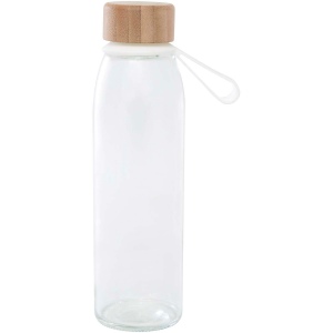 Bouteille d'eau en verre Porto de 500 ml avec poignée en silicone et couvercle en bambou 11