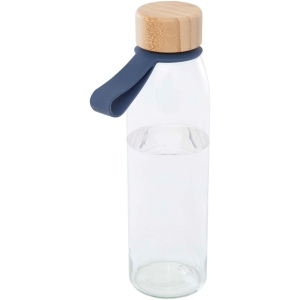 Bouteille d'eau en verre Porto de 500 ml avec poignée en silicone et couvercle en bambou 5
