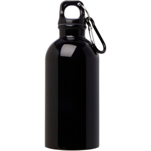 Bouteille d'eau Oregon de 400 ml simple paroi en acier recyclé certifié RCS avec mousqueton 15