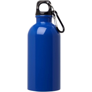 Bouteille d'eau Oregon de 400 ml simple paroi en acier recyclé certifié RCS avec mousqueton 22