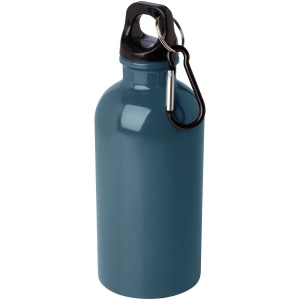 Bouteille d'eau Oregon de 400 ml simple paroi en acier recyclé certifié RCS avec mousqueton 5