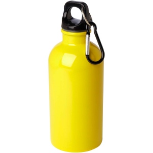Bouteille d'eau Oregon de 400 ml simple paroi en acier recyclé certifié RCS avec mousqueton 13
