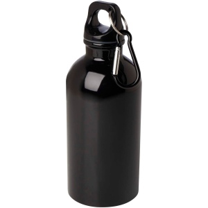 Bouteille d'eau Oregon de 400 ml simple paroi en acier recyclé certifié RCS avec mousqueton 3