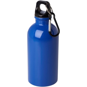 Bouteille d'eau Oregon de 400 ml simple paroi en acier recyclé certifié RCS avec mousqueton 10
