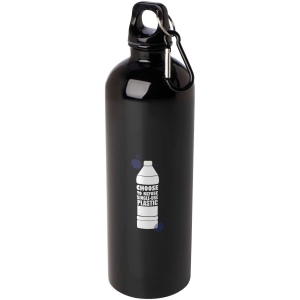 Bouteille d'eau Oregon de 750 ml simple paroi en acier recyclé certifié RCS avec mousqueton 27