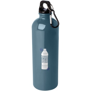Bouteille d'eau Oregon de 750 ml simple paroi en acier recyclé certifié RCS avec mousqueton 29
