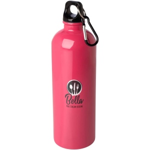 Bouteille d'eau Oregon de 750 ml simple paroi en acier recyclé certifié RCS avec mousqueton 30