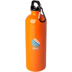Bouteille d'eau Oregon de 750 ml simple paroi en acier recyclé certifié RCS avec mousqueton 31