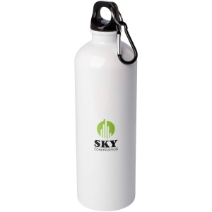 Bouteille d'eau Oregon de 750 ml simple paroi en acier recyclé certifié RCS avec mousqueton 36