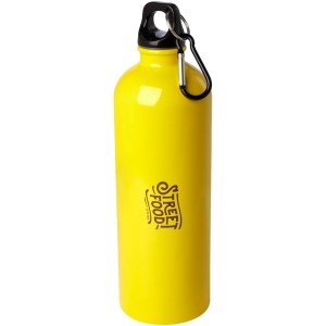 Bouteille d'eau Oregon de 750 ml simple paroi en acier recyclé certifié RCS avec mousqueton 37