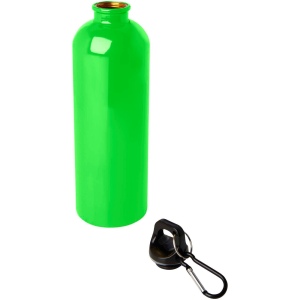Bouteille d'eau Oregon de 750 ml simple paroi en acier recyclé certifié RCS avec mousqueton 38
