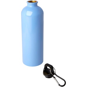 Bouteille d'eau Oregon de 750 ml simple paroi en acier recyclé certifié RCS avec mousqueton 40