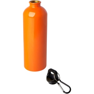 Bouteille d'eau Oregon de 750 ml simple paroi en acier recyclé certifié RCS avec mousqueton 43