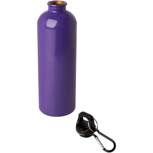 Bouteille d'eau Oregon de 750 ml simple paroi en acier recyclé certifié RCS avec mousqueton 44