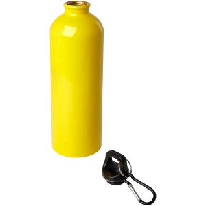 Bouteille d'eau Oregon de 750 ml simple paroi en acier recyclé certifié RCS avec mousqueton 49