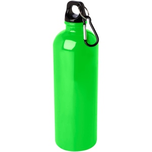 Bouteille d'eau Oregon de 750 ml simple paroi en acier recyclé certifié RCS avec mousqueton 2