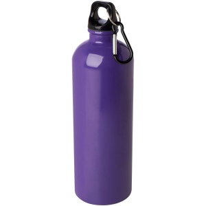 Bouteille d'eau Oregon de 750 ml simple paroi en acier recyclé certifié RCS avec mousqueton 8