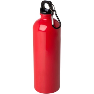 Bouteille d'eau Oregon de 750 ml simple paroi en acier recyclé certifié RCS avec mousqueton 9
