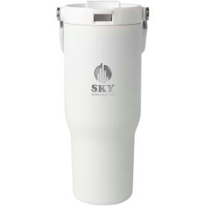 Gobelet avec isolation sous vide Bronx en cuivre et acier inoxydable recyclé certifié RCS Bronx de 900 ml avec couvercle à double fonction 16