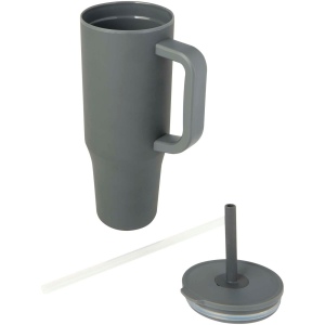 Gobelet isotherme Brady 900 ml certifié RCS avec paille en silicone 24