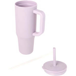 Gobelet isotherme Brady 900 ml certifié RCS avec paille en silicone 25
