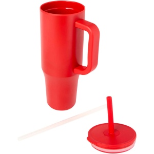 Gobelet isotherme Brady 900 ml certifié RCS avec paille en silicone 27
