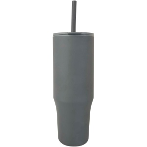 Gobelet isotherme Brady 900 ml certifié RCS avec paille en silicone 10