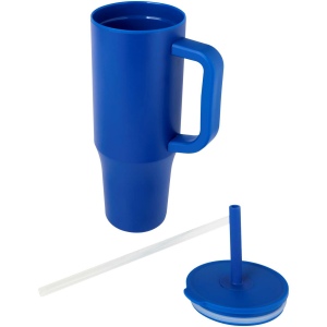 Gobelet isotherme Brady 900 ml certifié RCS avec paille en silicone 28