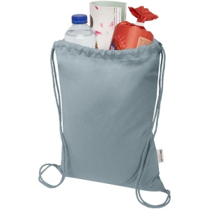 Sac de 5 L avec cordon Oregon Blend en coton recyclé 140 g/m² certifié GRS 21