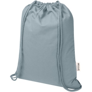 Sac de 5 L avec cordon Oregon Blend en coton recyclé 140 g/m² certifié GRS 3