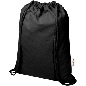 Sac de 5 L avec cordon Oregon Blend en coton recyclé 140 g/m² certifié GRS 2