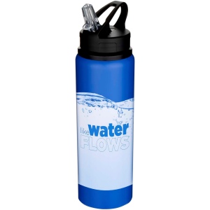Bouteille d’eau Fitz de 800 ml en acier inoxydable recyclé certifié RCS à simple paroi 12