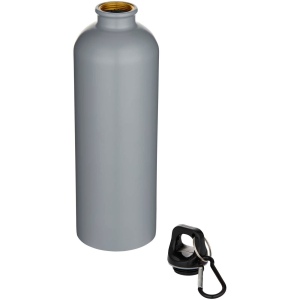 Bouteille d’eau Oregon de 750 ml en acier inoxydable à simple paroi certifiée RCS, recyclé mat avec mousqueton 15