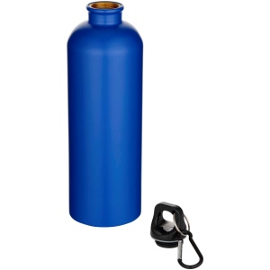 Bouteille d’eau Oregon de 750 ml en acier inoxydable à simple paroi certifiée RCS, recyclé mat avec mousqueton 16