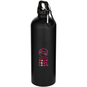 Bouteille d’eau Oregon de 750 ml en acier inoxydable à simple paroi certifiée RCS, recyclé mat avec mousqueton 10