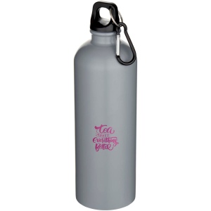 Bouteille d’eau Oregon de 750 ml en acier inoxydable à simple paroi certifiée RCS, recyclé mat avec mousqueton 11
