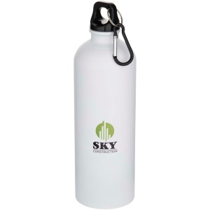 Bouteille d’eau Oregon de 750 ml en acier inoxydable à simple paroi certifiée RCS, recyclé mat avec mousqueton 13