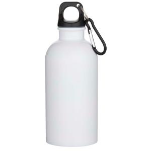 Bouteille d’eau Oregon de 400 ml en acier inoxydable recyclé à simple paroi certifié RCS avec mousqueton (impression par sublimation) 3