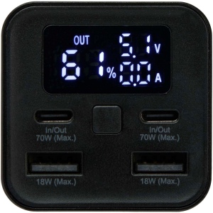 Batterie de secours Acamar de 20 000 mAh et 70 W en aluminium recyclé pour ordinateur portable 9
