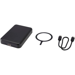 Batterie de secours Acrab magnétique sans fil de 5 000 mAh et 15 W avec PD de 20 W - fabriquée en plastique recyclé 12