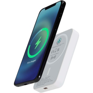 Batterie de secours Acrab magnétique sans fil de 5 000 mAh et 15 W avec PD de 20 W - fabriquée en plastique recyclé 3