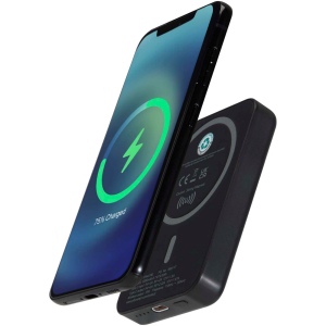 Batterie de secours Acrab magnétique sans fil de 5 000 mAh et 15 W avec PD de 20 W - fabriquée en plastique recyclé 2