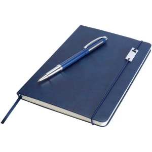 Ensemble carnet à couverture rigide A5 et stylo roller Legato Elegance 28