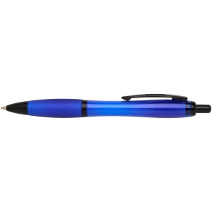 Stylo bille Nash en plastique recyclé avec garnitures noires (encre noire) 23